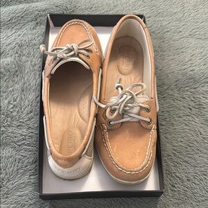 Sperry Tan Boat Shoes